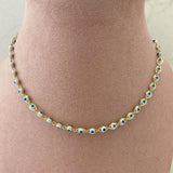 Chocker de ojitos azul