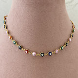 Chocker de ojitos colores grandes